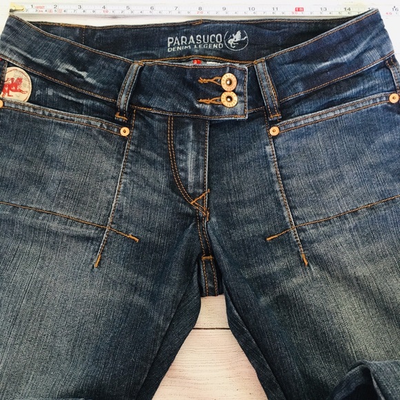 Parasuko Wide leg Denim Jeans - Picture 2 of 8